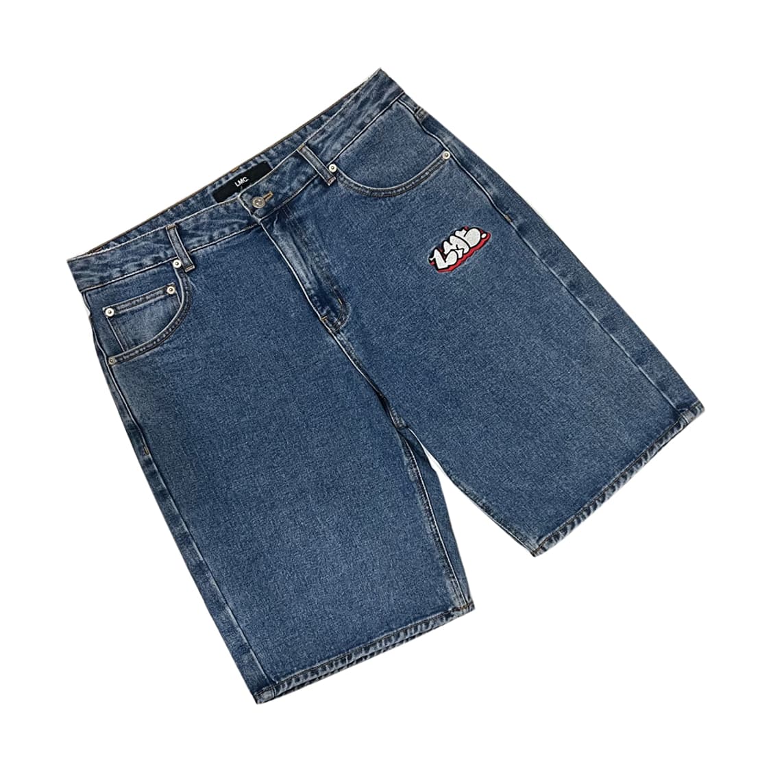 LMC 엘엠씨 자수 로고 데님 쇼츠 팬츠 반바지 L 상품이미지1