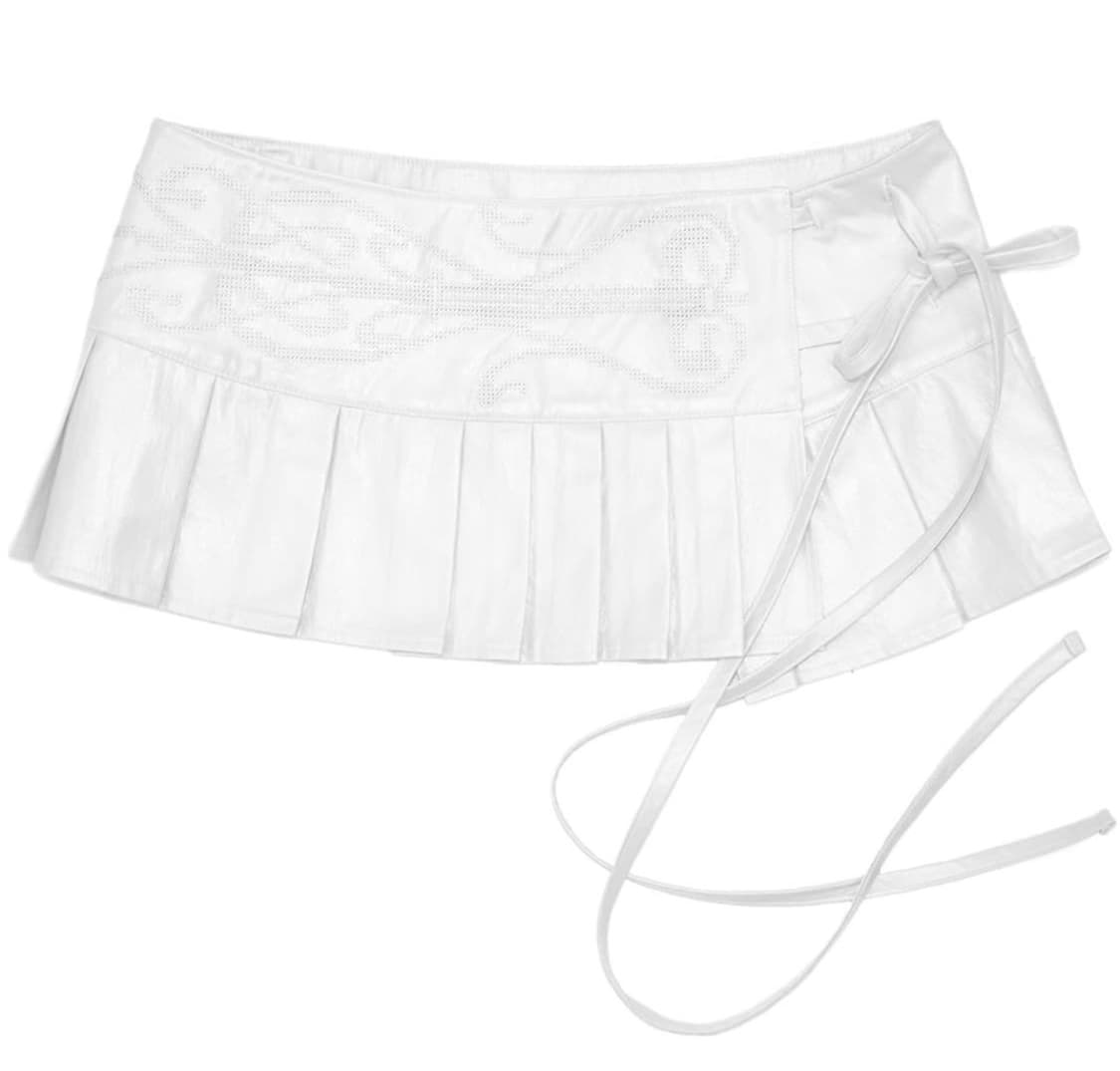 본네 pleated skirt 화이트 상품이미지1