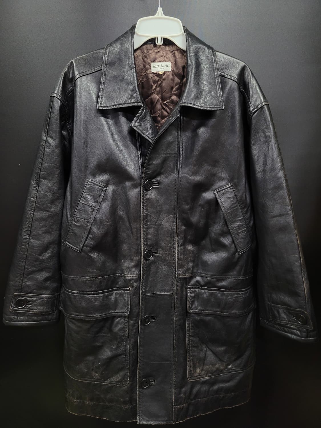Paul Smith 폴스미스 빈티지 리얼레더 코트 상품이미지1