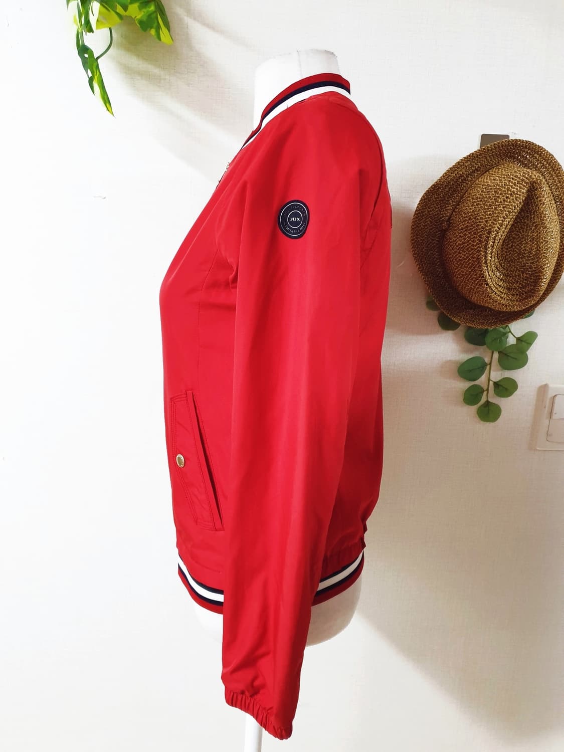 JDX 바람막이 여성골프점퍼 90 레드 상품이미지7