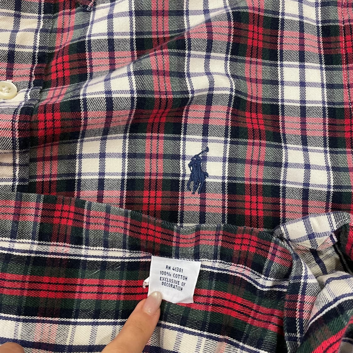 (M) POLO 폴로 랄프로렌 체크 셔츠 커스텀핏 상품이미지10