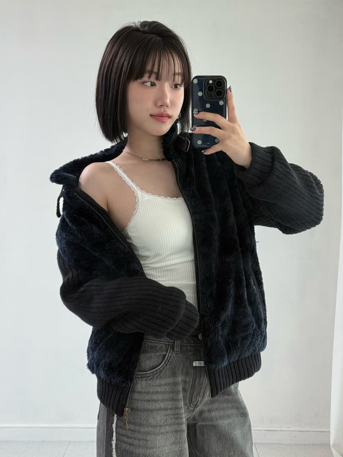 디스퀘어드2 니트 퍼 자켓 상품이미지3