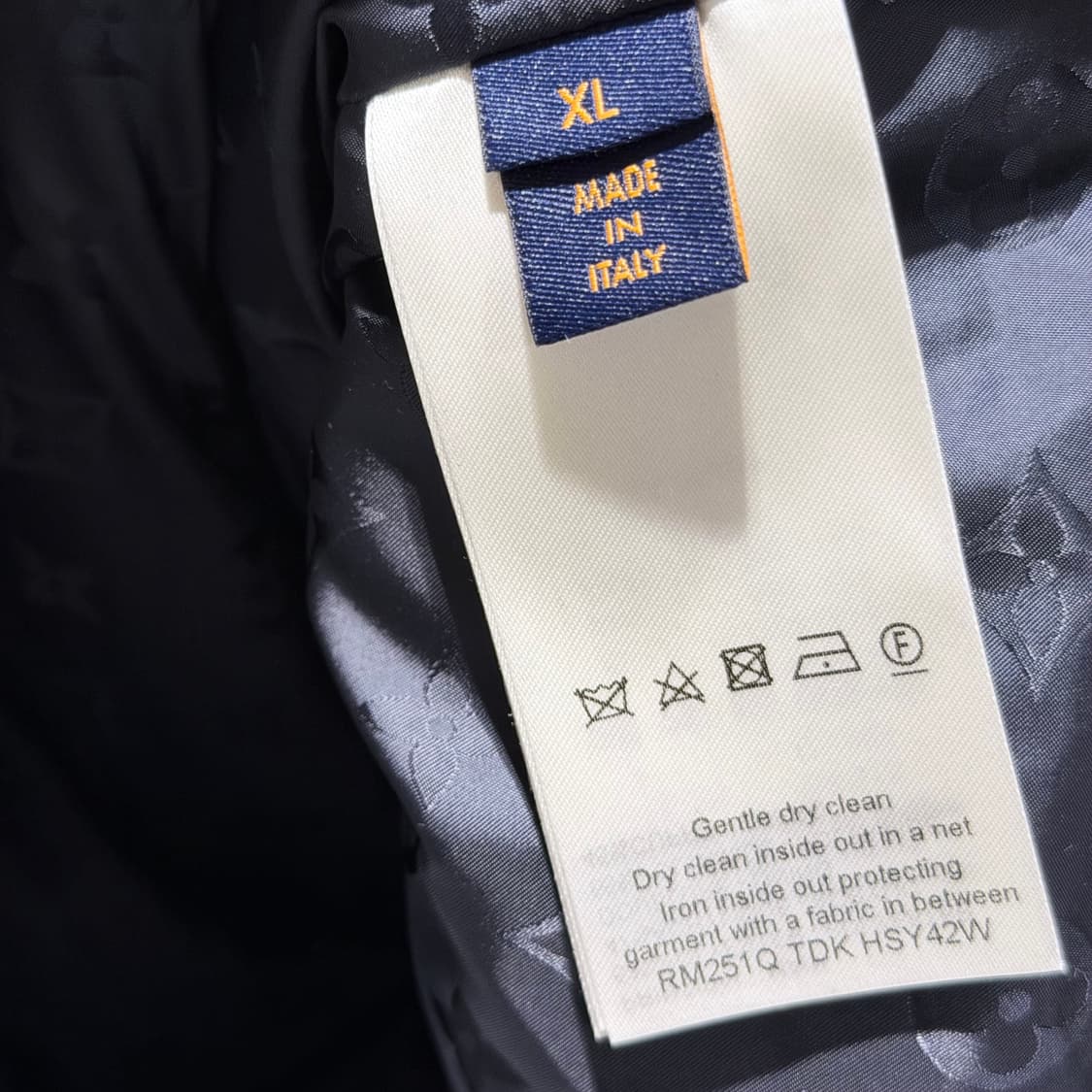 (A+급/XL) / 루이비통 레더 패치 플리스 블루종 자켓 상품이미지6