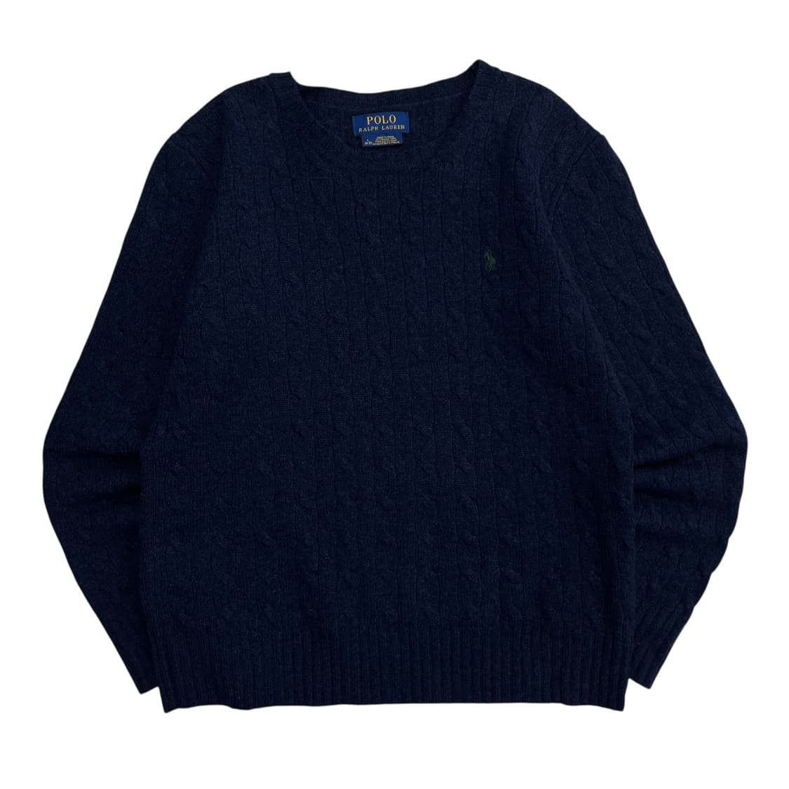 폴로 랄프로렌 딥그린포니 네이비 꽈배기 니트 L 상품이미지2