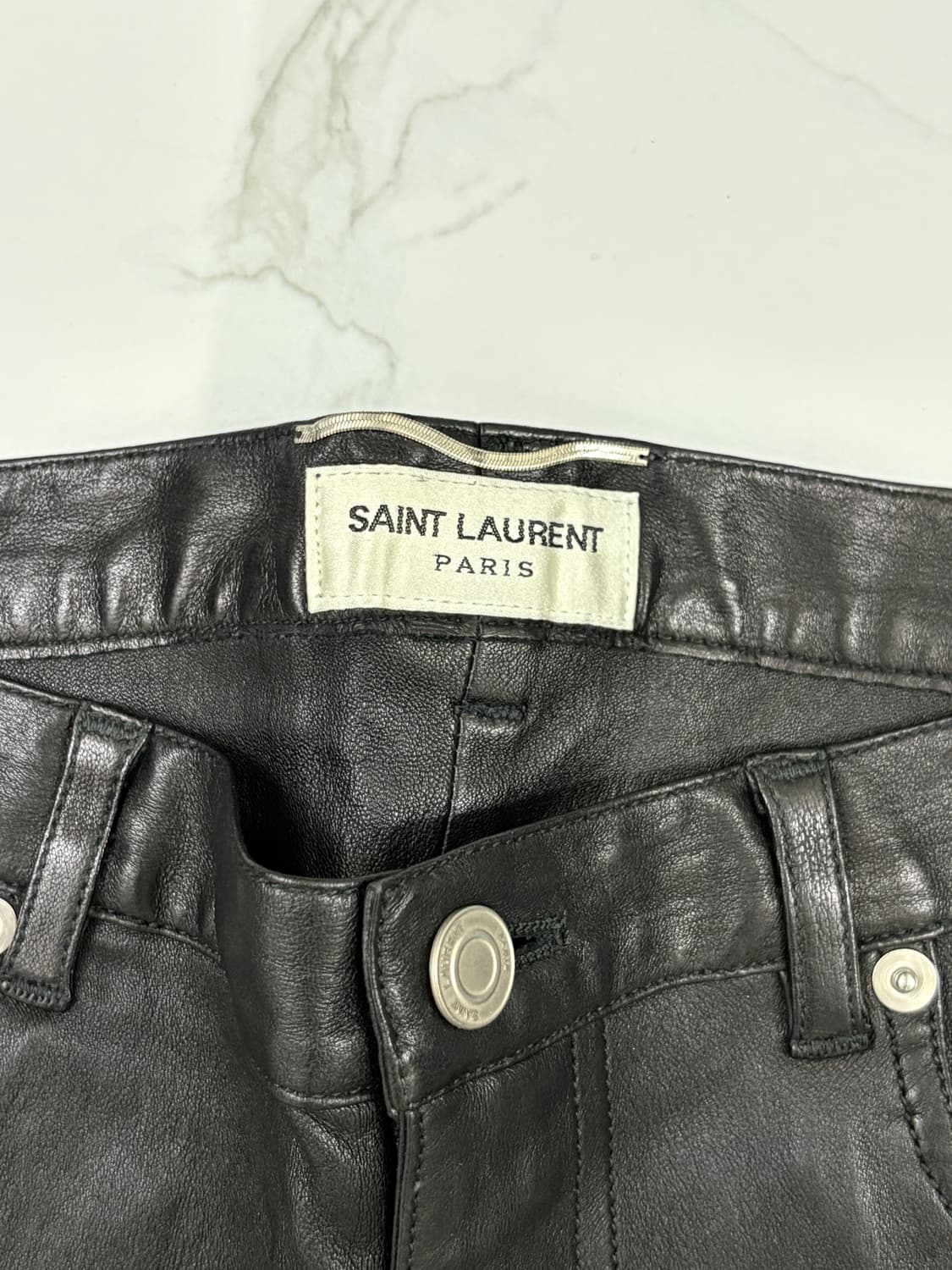 생로랑 13fw 가죽 램스킨 레더팬츠 상품이미지6