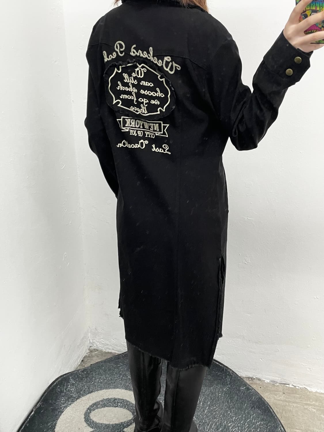 펑크 자수 패치 원피스 상품이미지6
