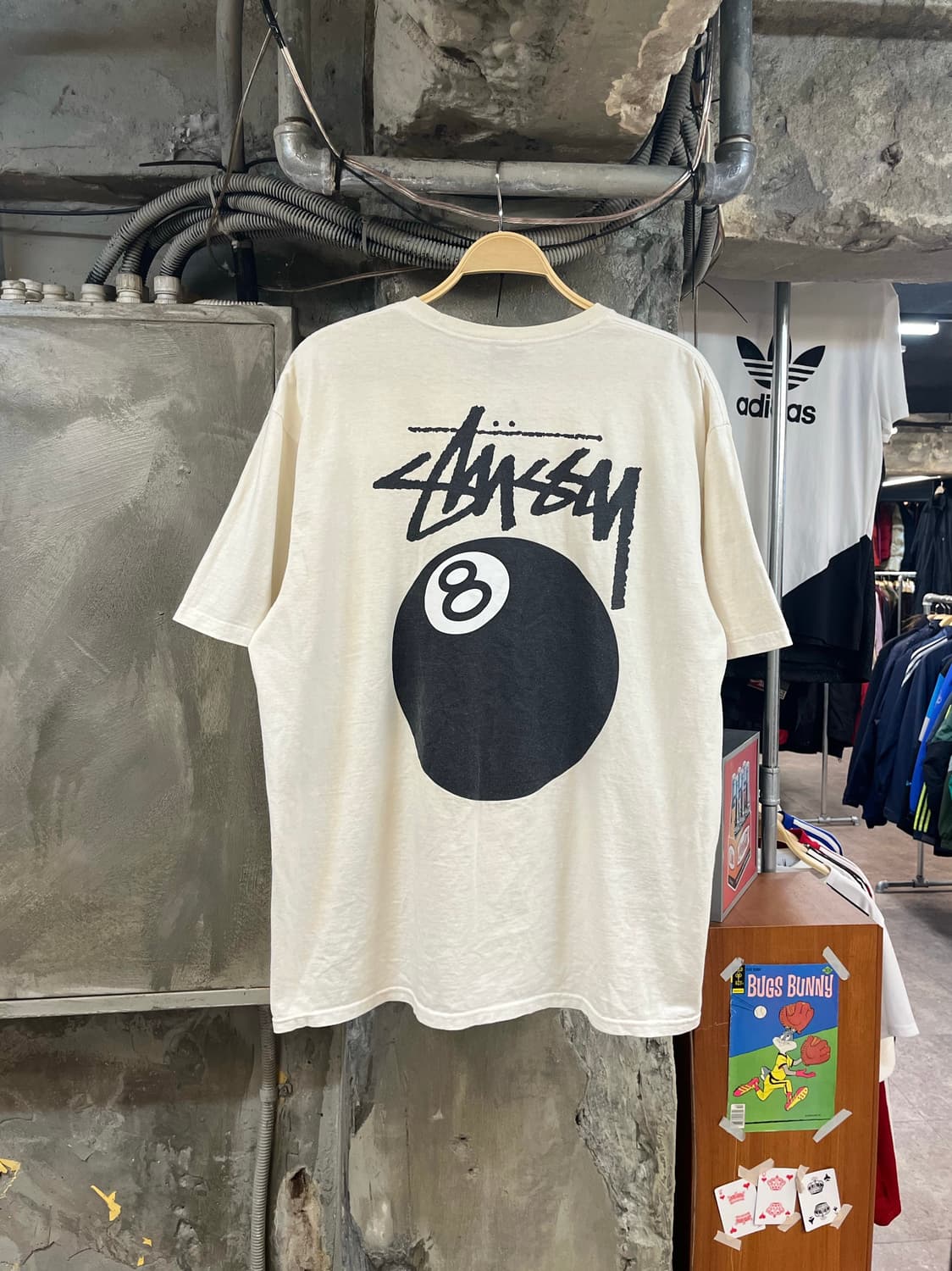 스투시 에잇볼 빅로고 반팔티 XL #csz2760  상품이미지1