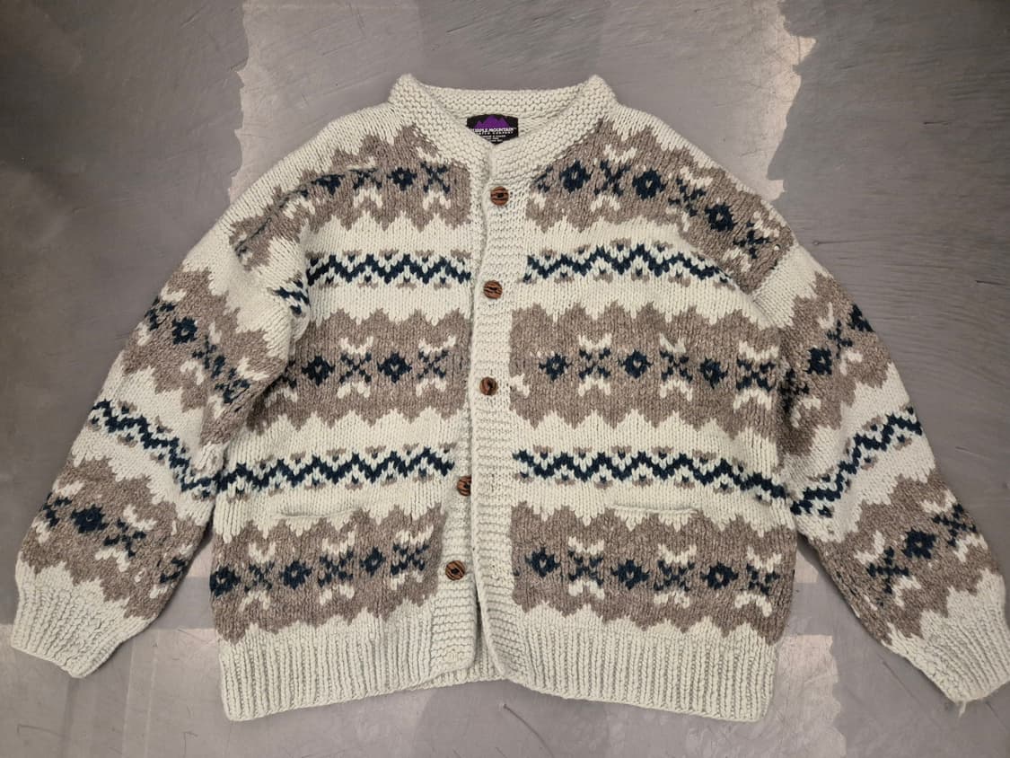 90s 퍼플마운틴 헤비울 가디건 상품이미지1