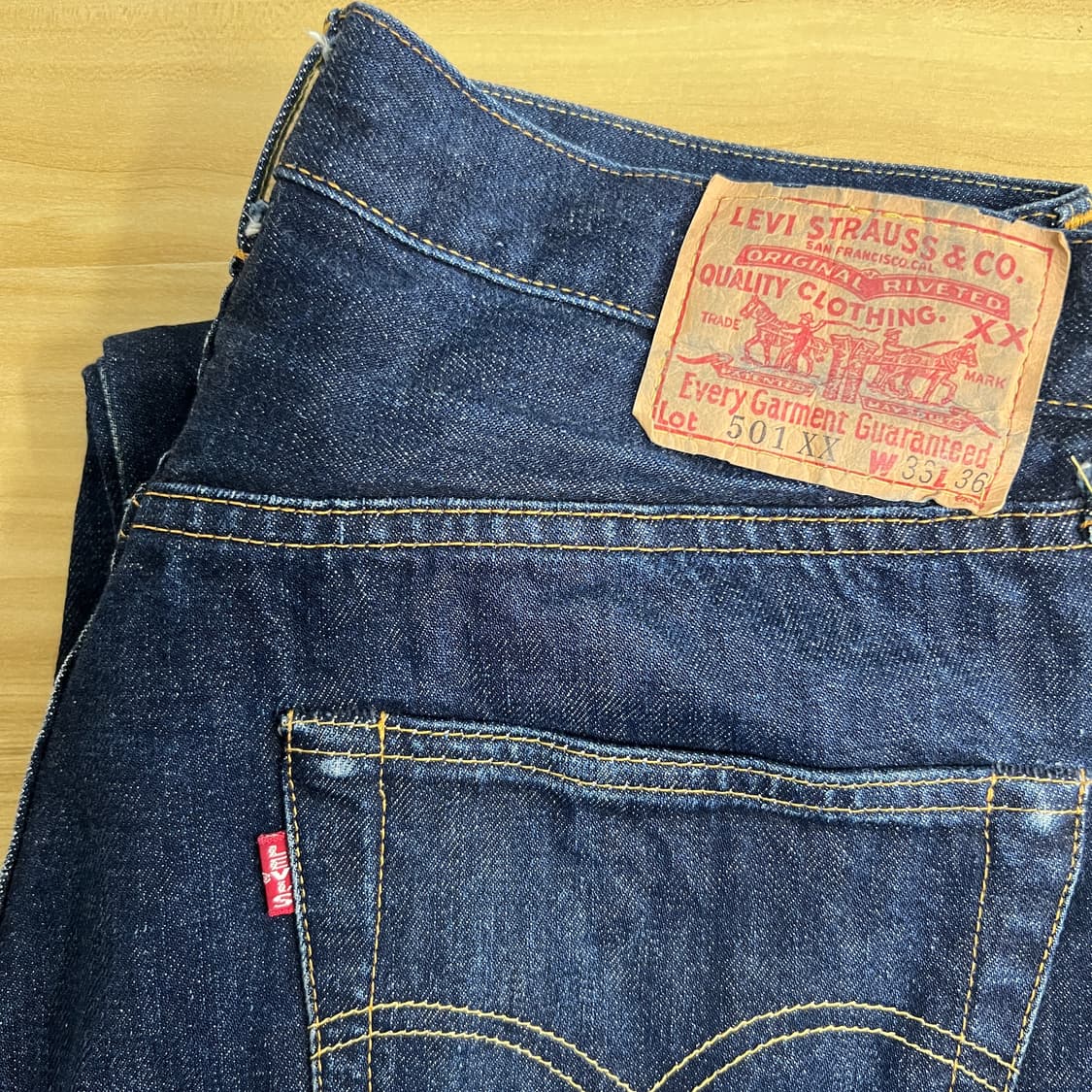 98s LVC Valencia 1947 501XX 데님 팬츠 상품이미지2