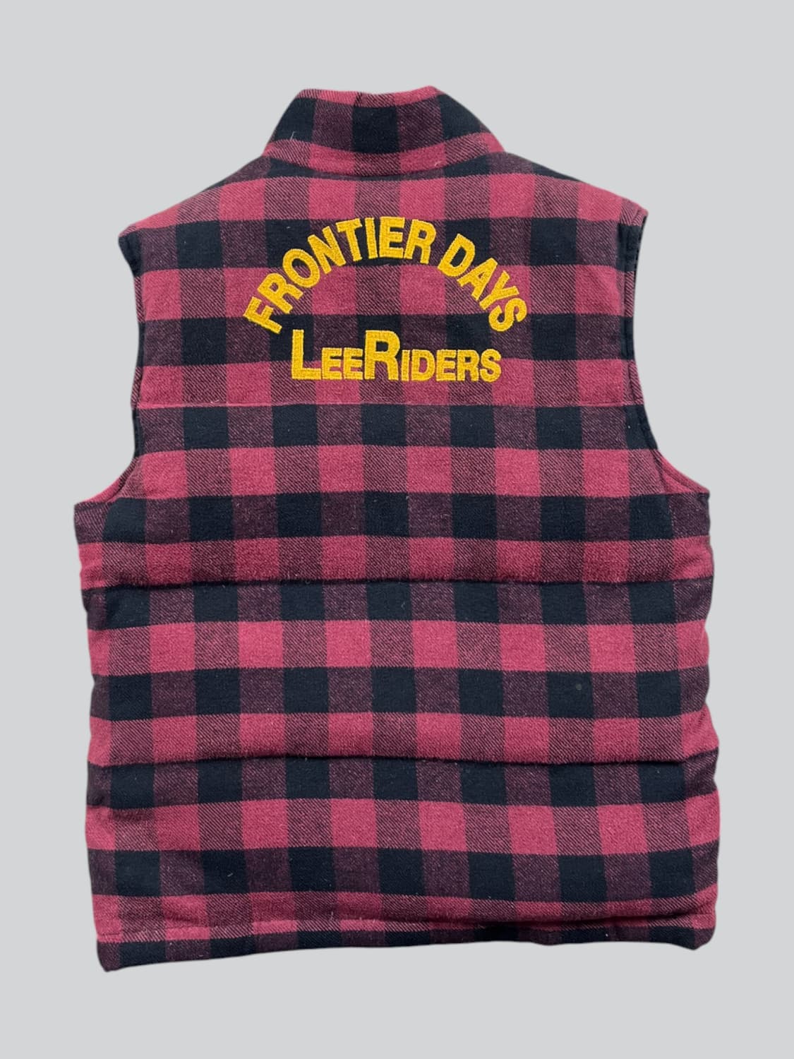 Lee 레드체크패턴 패딩 베스트  상품이미지4