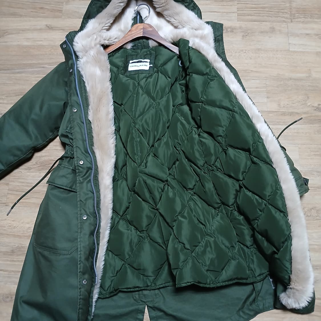 CK 캘빈클라인 야상 패딩 피쉬테일 다운 자켓 상품이미지7