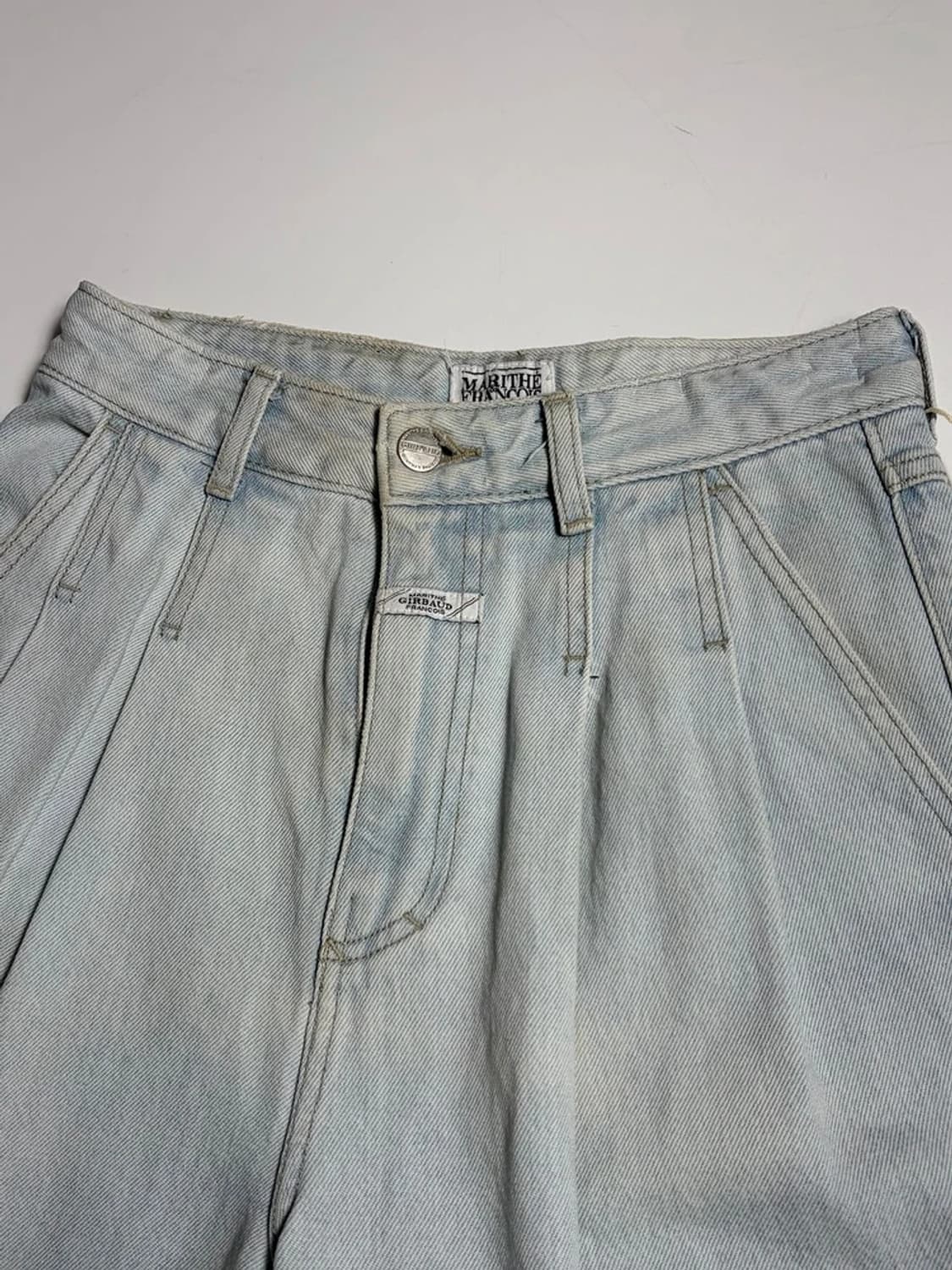 마리떼프랑소와저버 라이트 블루 핀턱 데님 반바지 R1671 상품이미지2