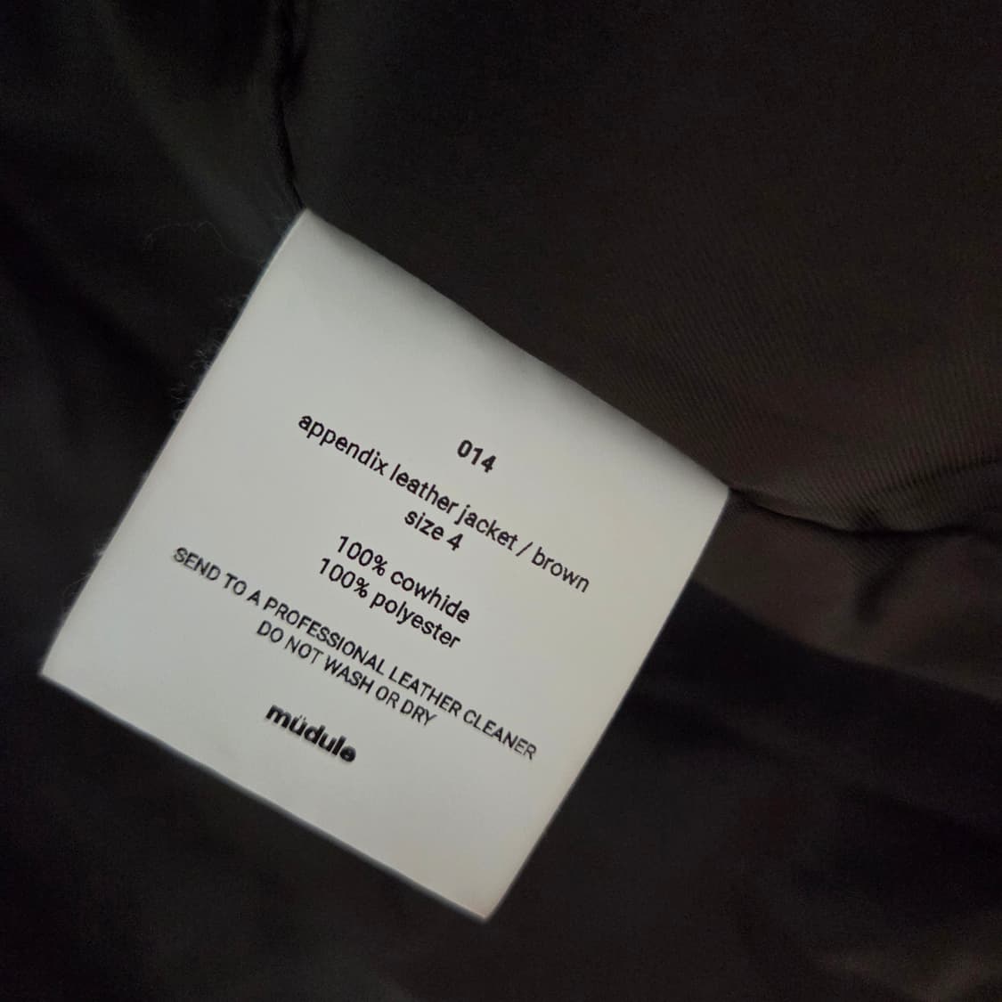 (4) 머듈 mudule 014 레더자켓 판매합니다. 상품이미지3