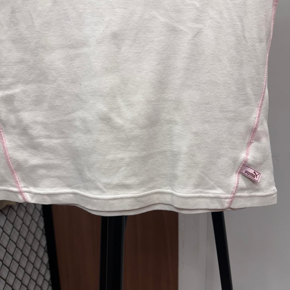 PUMA, Pink Logo White T-Shirt  상품이미지4