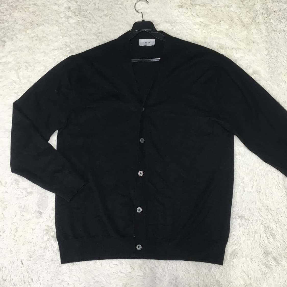 로건 니트 가디건 DD08 상품이미지1