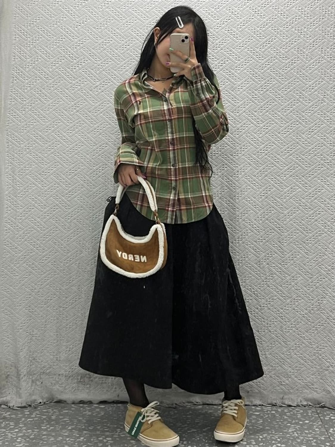 폴로 랄프로렌 빈티지 레트로 파머룩 체크 셔츠 S C06733 상품이미지2