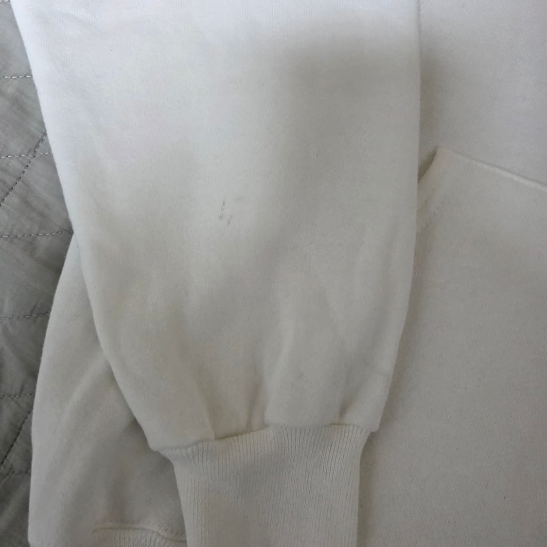 [L] 90s USA 빈티지 러셀 애슬레틱 후드집업 화이트 상품이미지3