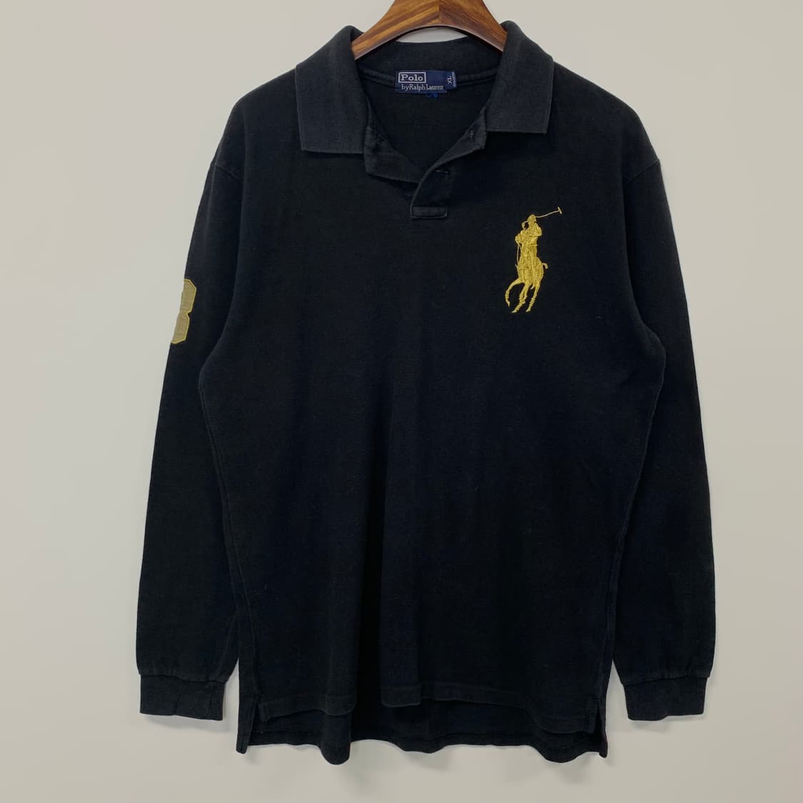 폴로 랄프로렌 빅포니 블랙 긴팔 카라 티셔츠 상품이미지2