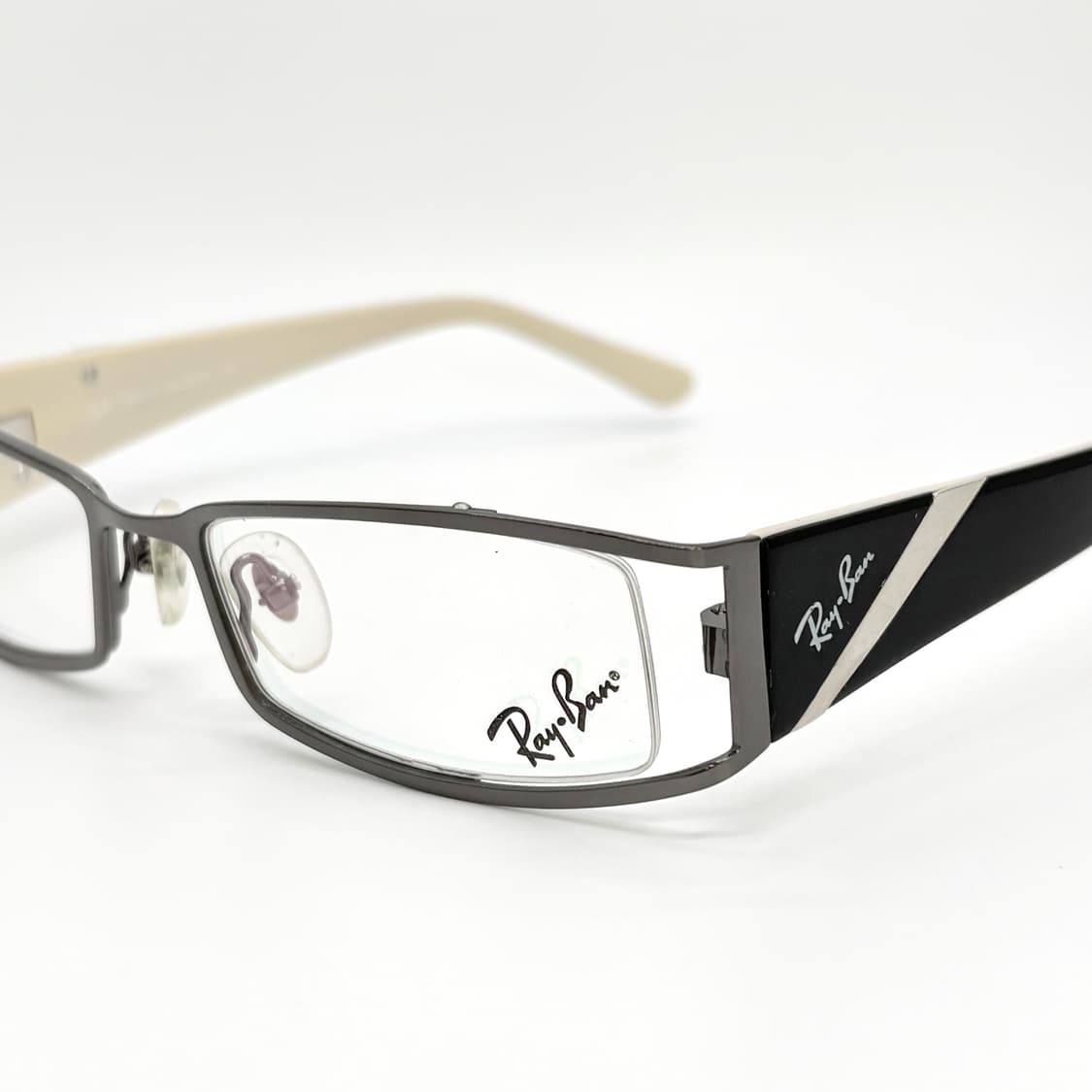 RAYBAN 레이벤 실버 슬림스퀘어 안경 상품이미지4