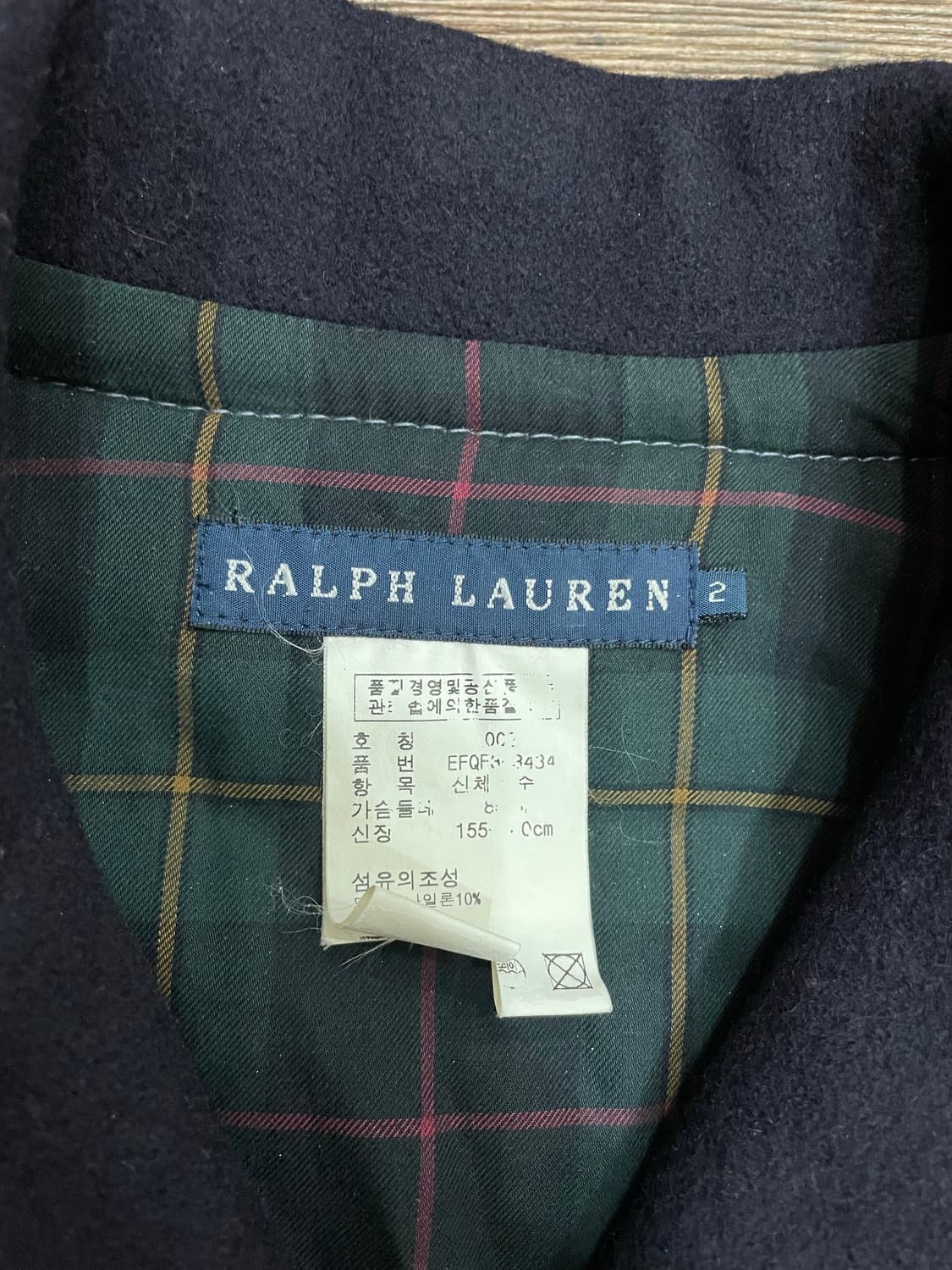 폴로 랄프로렌 이태리제 벨티드 더블 브레스티드 울 코트 네이비 상품이미지9