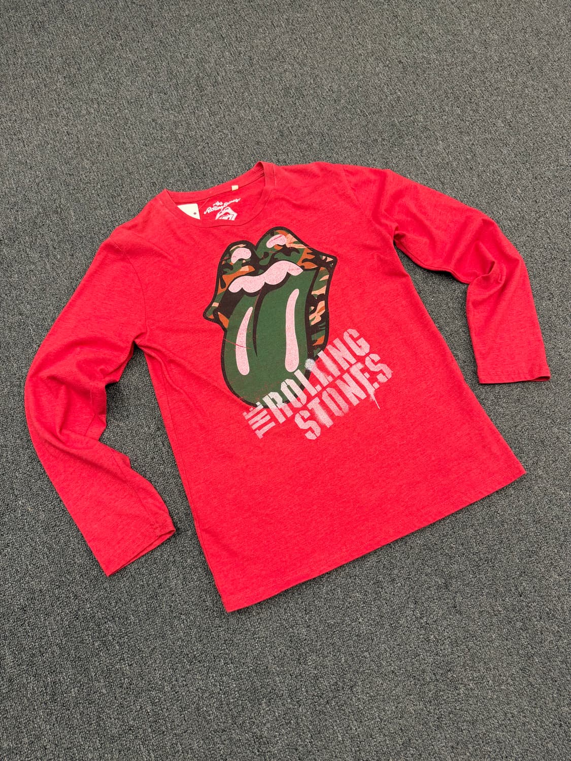 L) 롤링스톤즈X어 베이싱 에이프 빈티지 프린팅 롱슬리브 상품이미지1