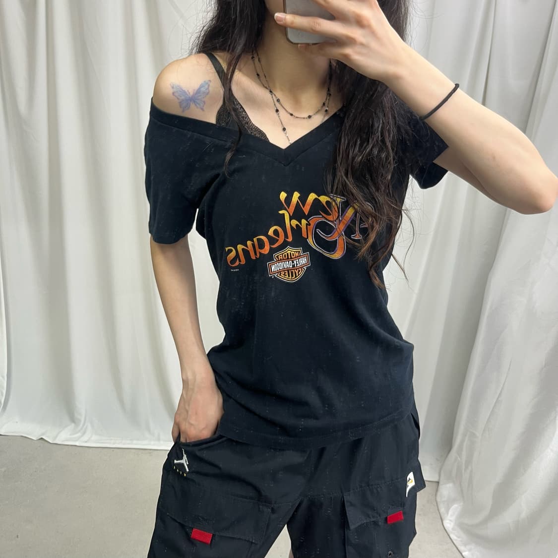 Harley davidson black T-shirts 상품이미지3