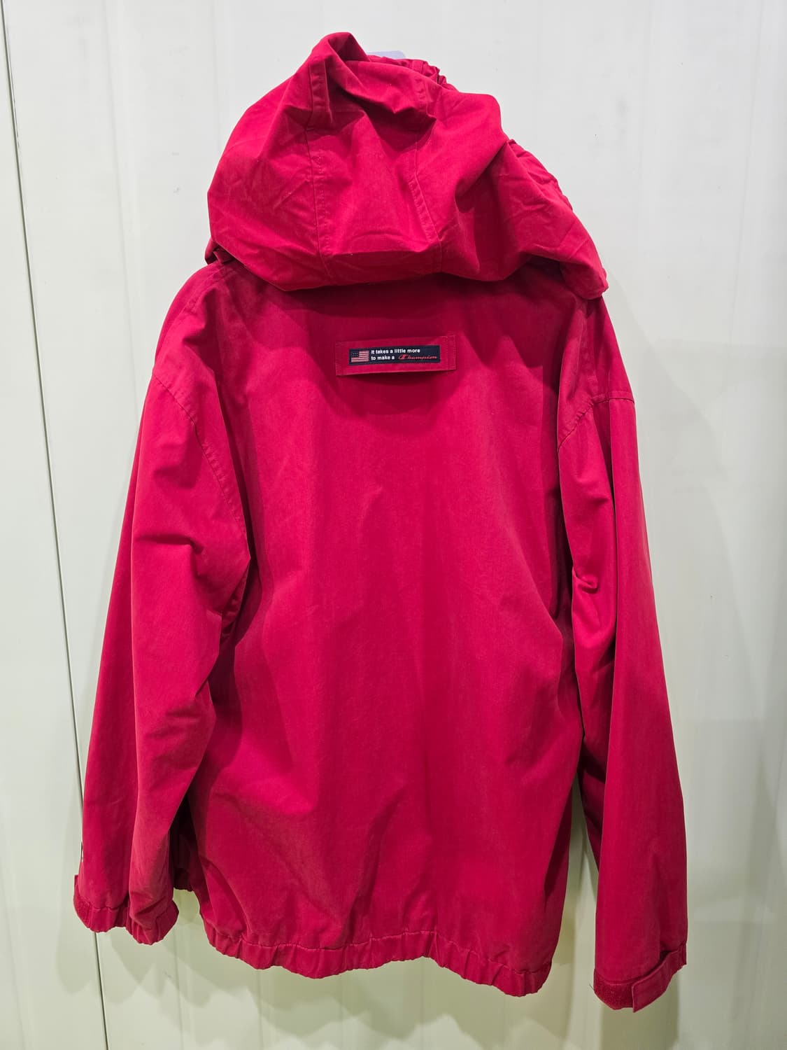 챔피온 레드 바람막이 자켓 95 상품이미지7