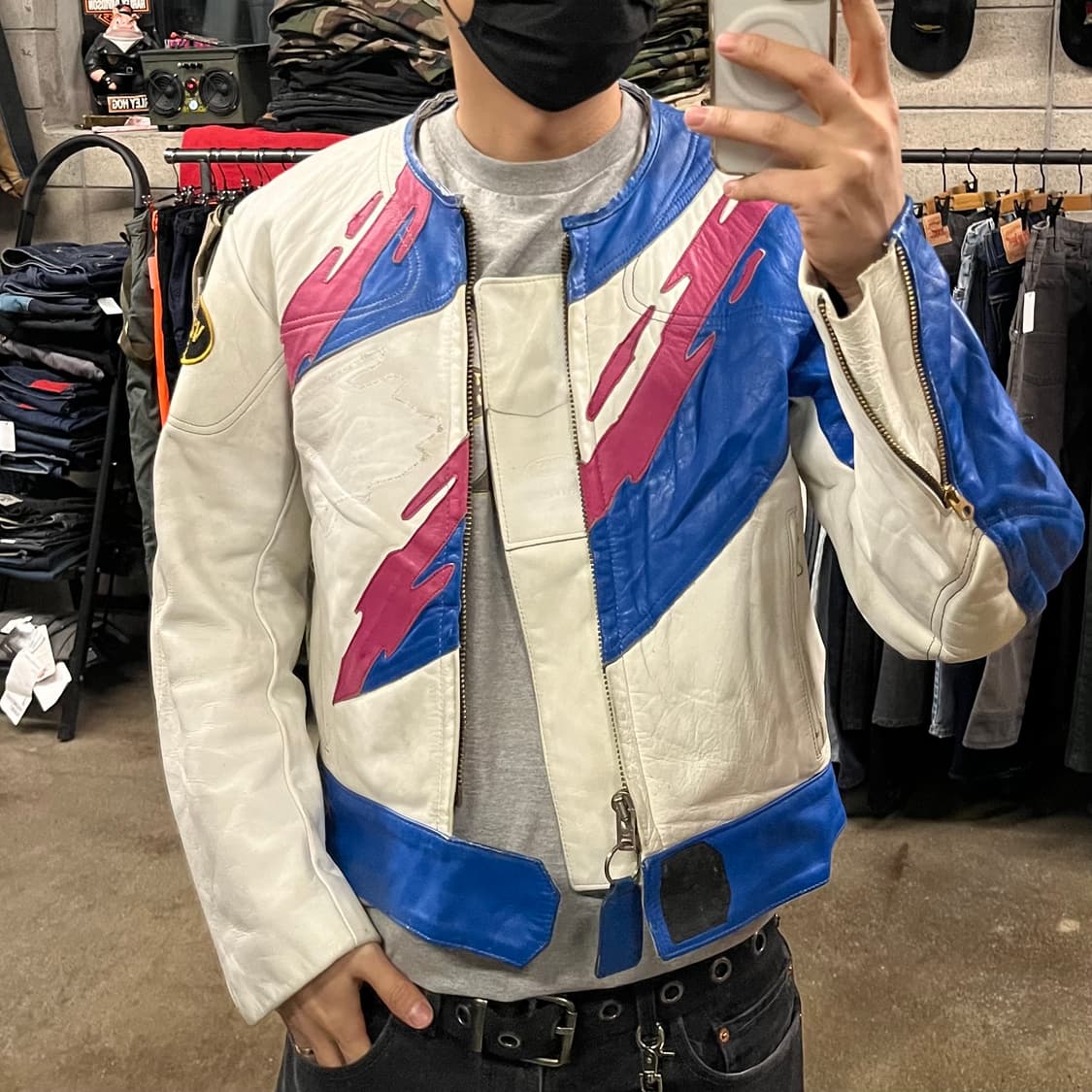 90s Vanson 가죽 레이싱 자켓 (105) 상품이미지9