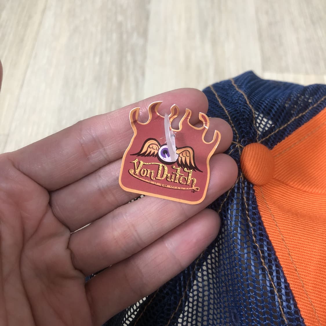 (OS) 00's 새상품 본더치 Von Dutch 오렌지 트러커 메쉬캡 상품이미지4