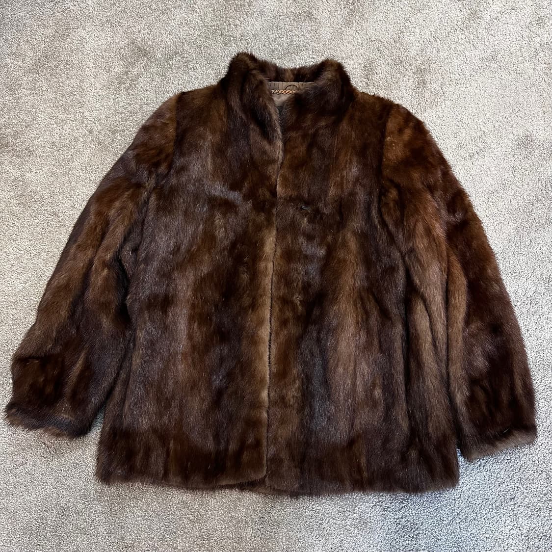 ROTINY 브라운 사가밍크 퍼자켓M 상품이미지2