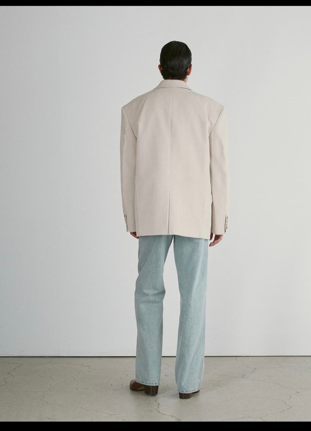 [M] 렉토 24fw 코듀로이 자켓 블레이저 라이트 세피아 상품이미지4
