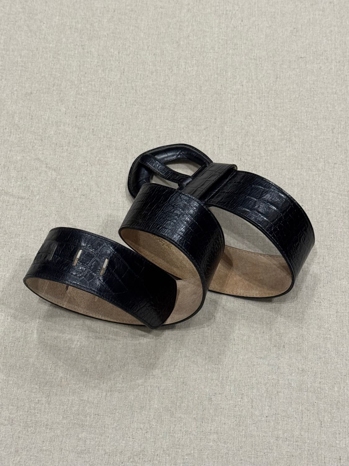 꼼데가르송 크로커타일 웨이스트 벨트 상품이미지3