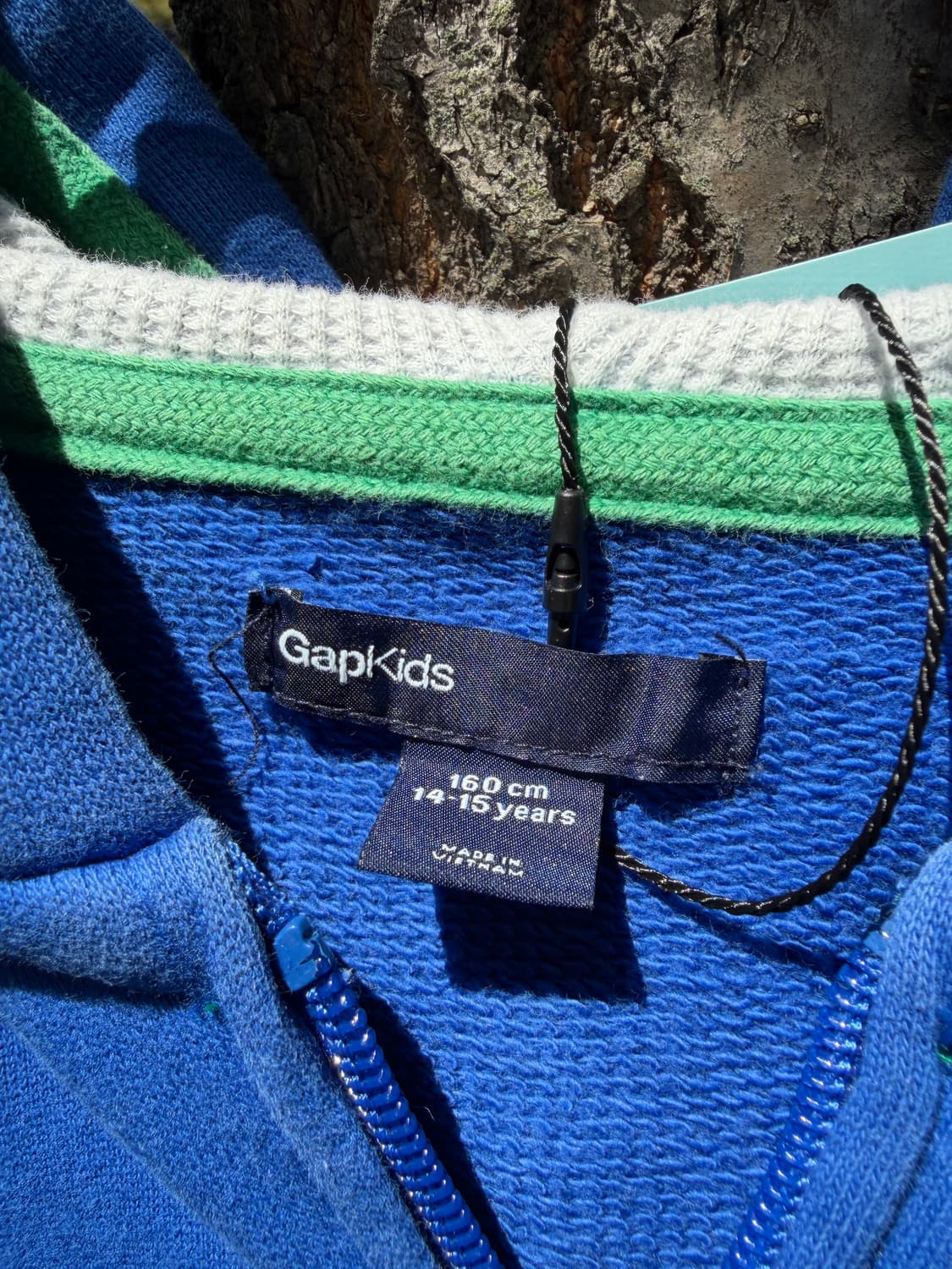 Gap Blue Full-Zip Logo Hoodie 상품이미지6
