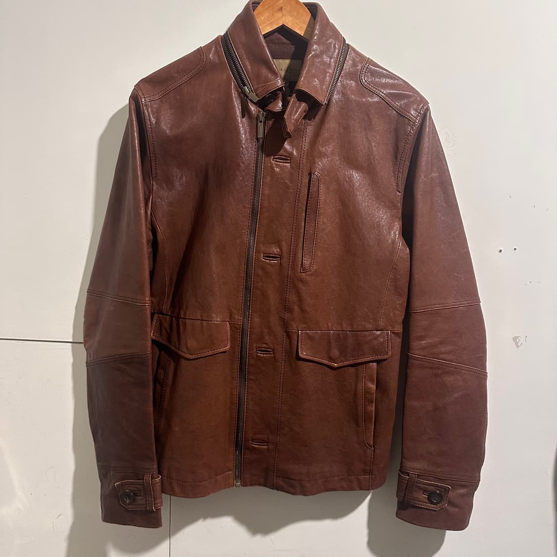 크리스 브라운 레더 자켓 상품이미지1