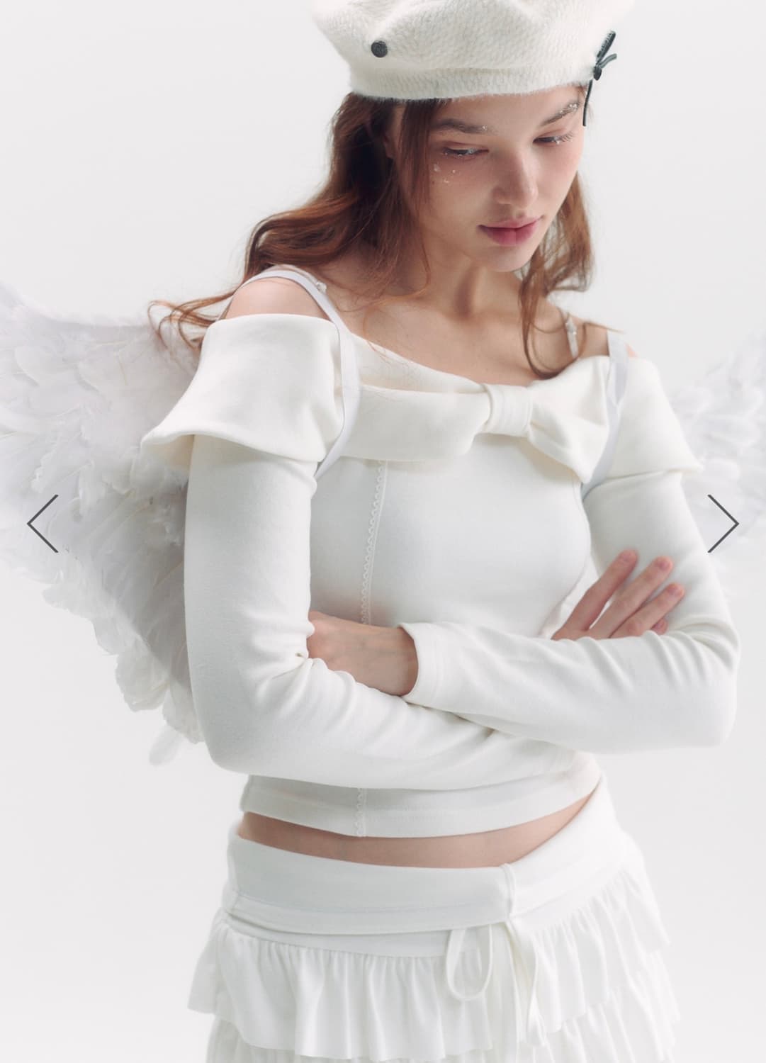 데이니 Bloom Off Shoulder (Ivory) 블룸오프숄더 상품이미지2