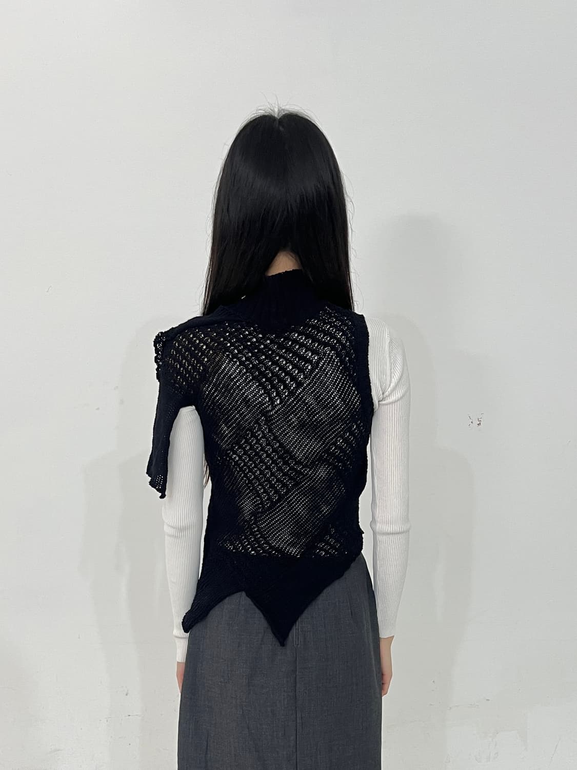Unique design knit top 상품이미지5