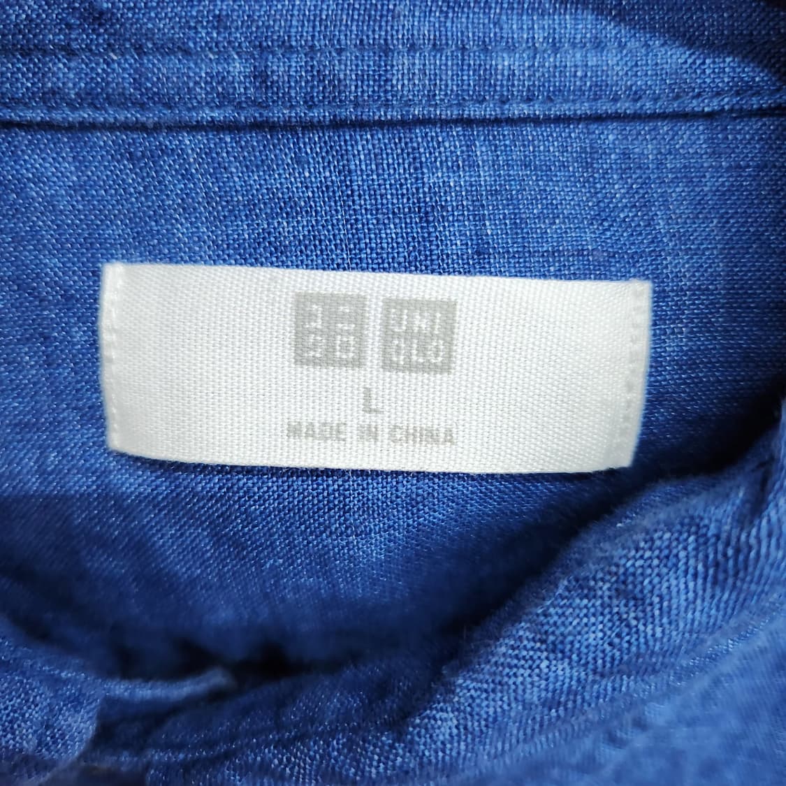 유니클로 원포켓 린넨 셔츠 L(L) 상품이미지5