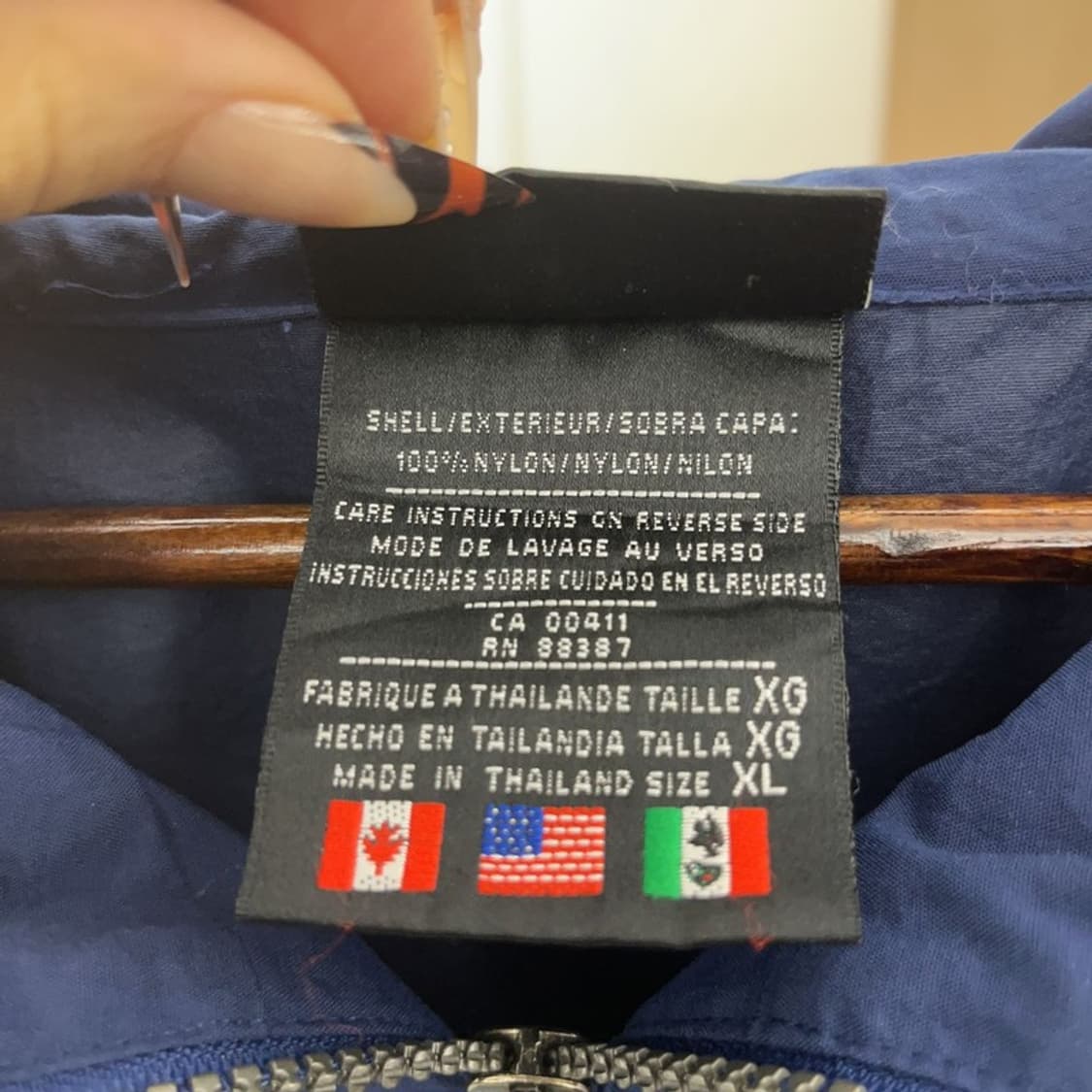 아디다스 올드스쿨 빈티지 레트로 반집업 바람막이 아노락 XL C08339 상품이미지6