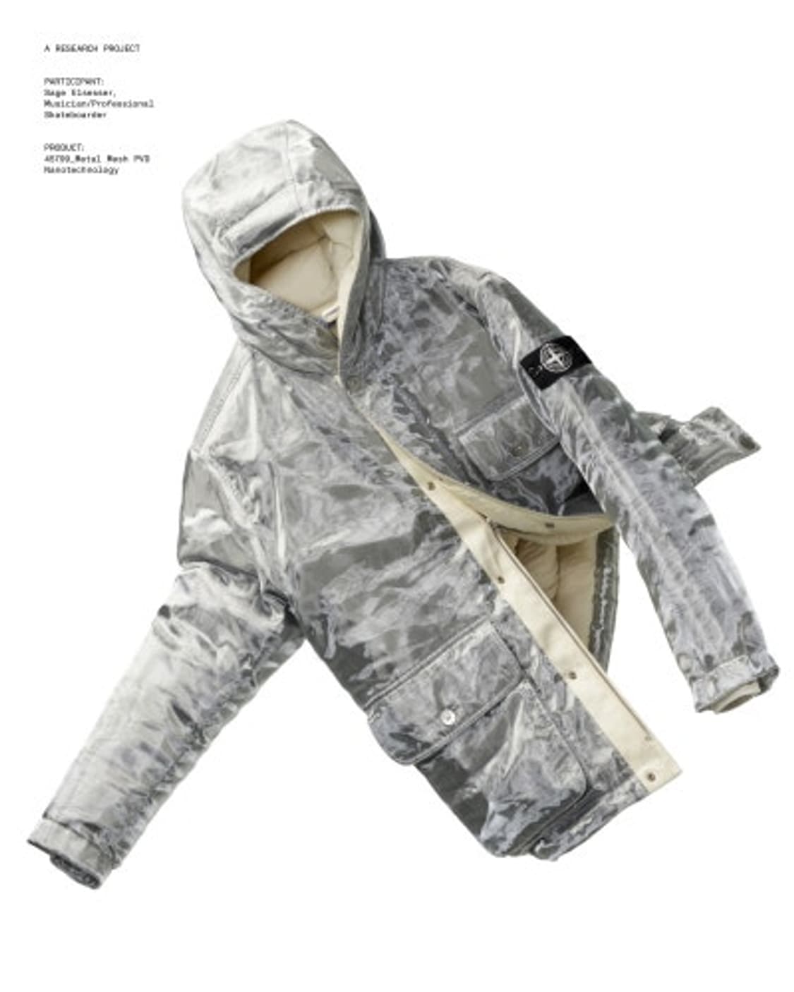 스톤아일랜드 메탈 메쉬 PVD 나노테크놀로지 패딩 자켓 (새 상품) 상품이미지10