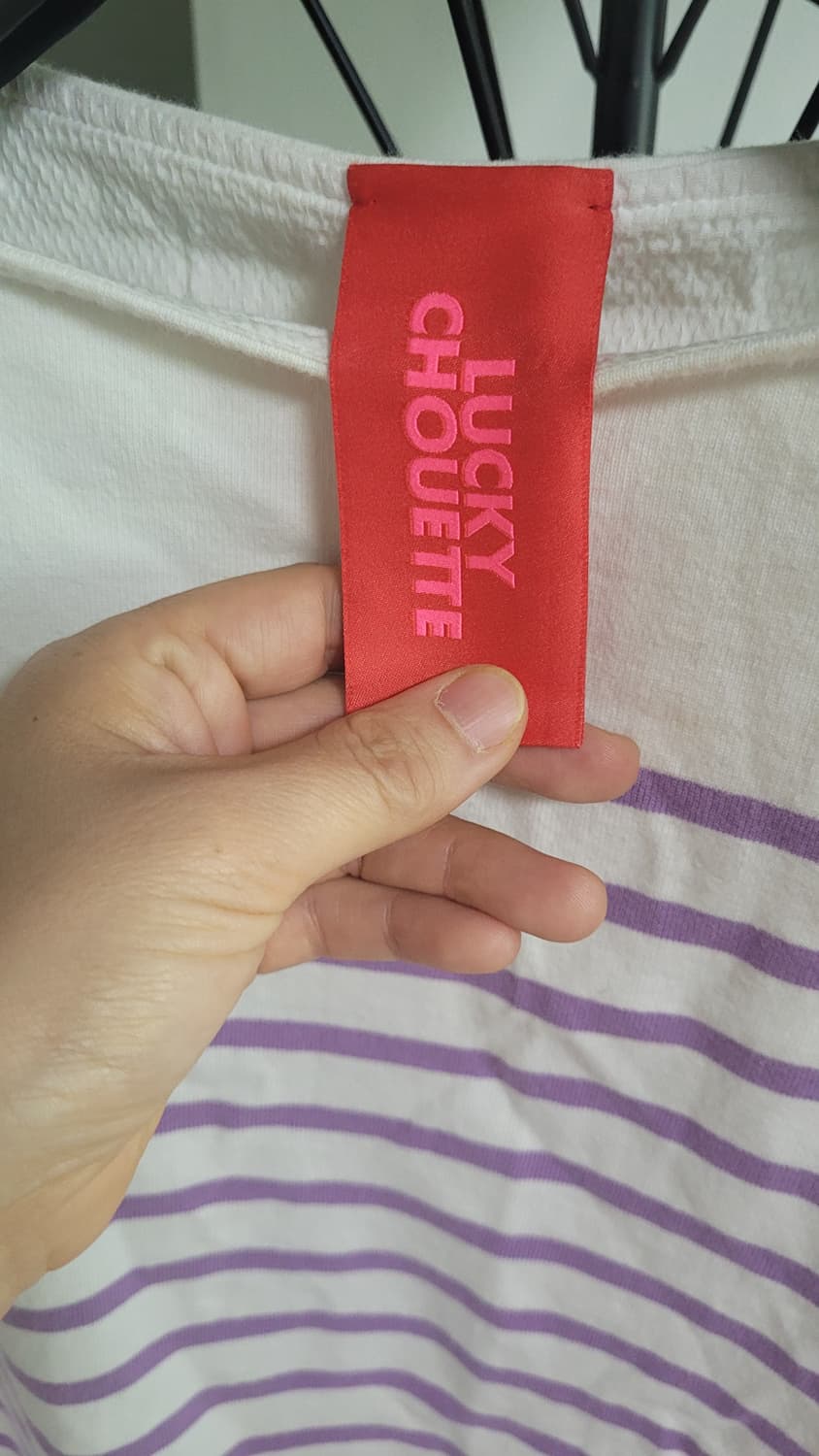 럭키슈에트  입술넥  칠부 면티-Free사이즈 상품이미지5