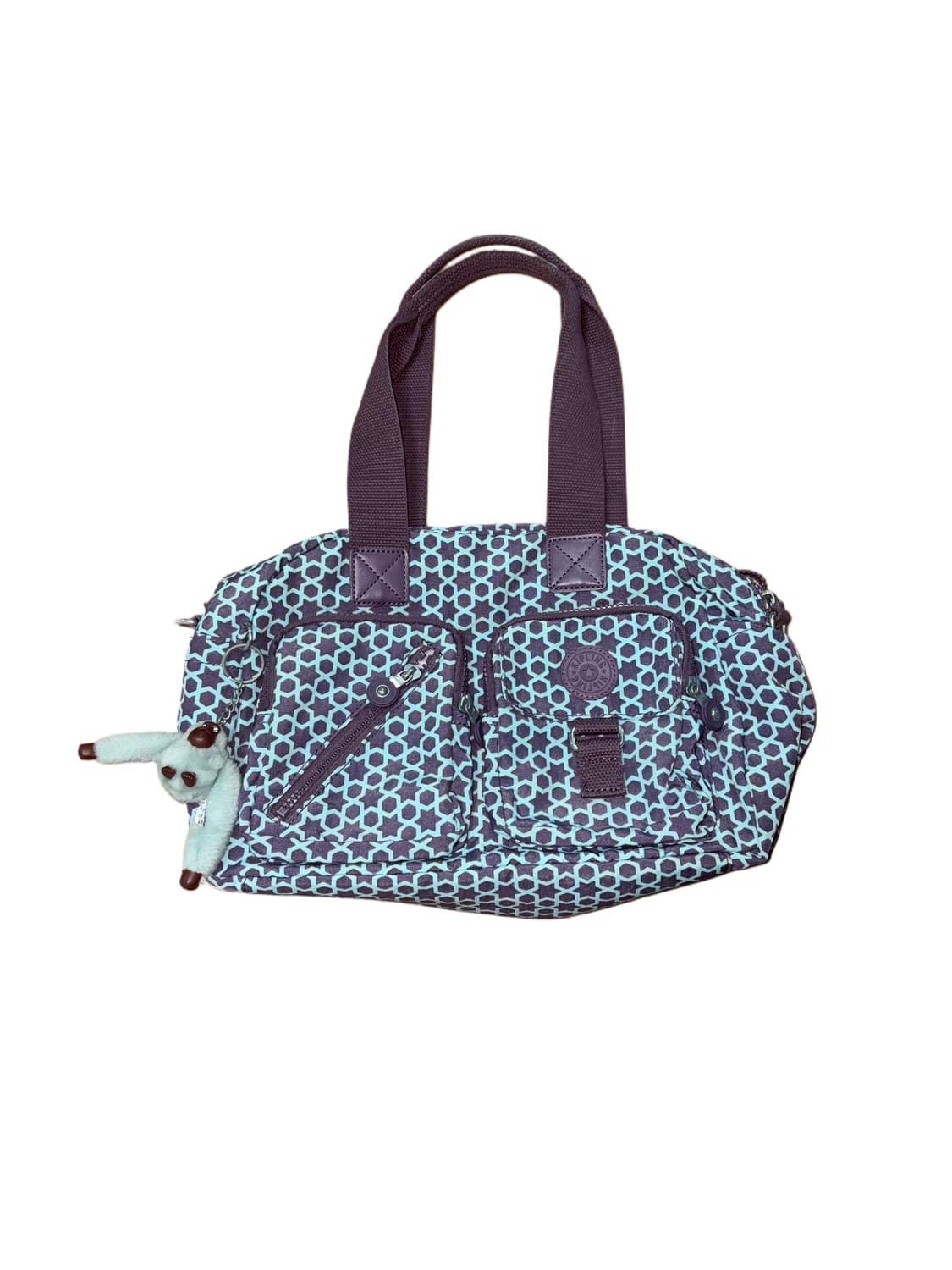 키플링 스타패턴 민트퍼플 크로스백 상품이미지2