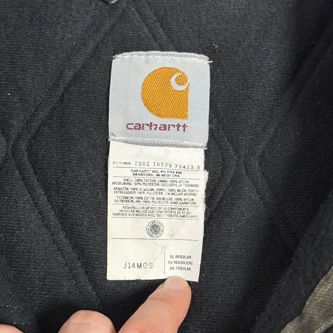 🇲🇽 00s 칼하트 J14 산타페 자켓 모스그린 상품이미지4