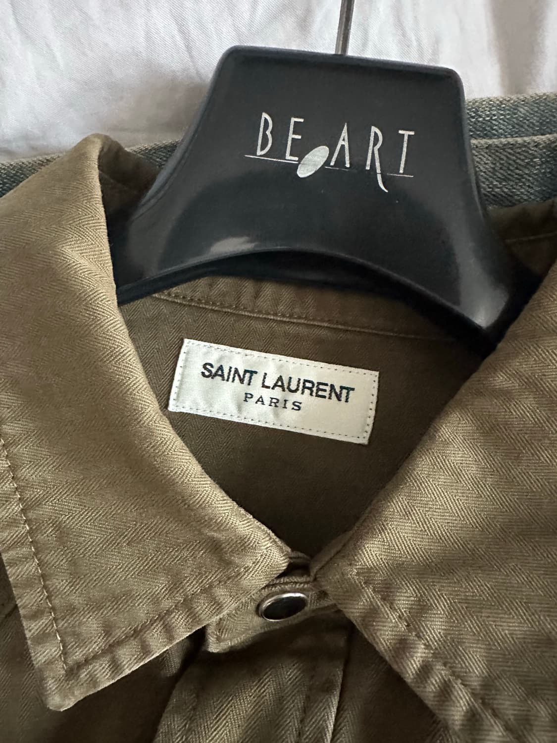 생로랑 웨스턴 셔츠 카키 XL 상품이미지2