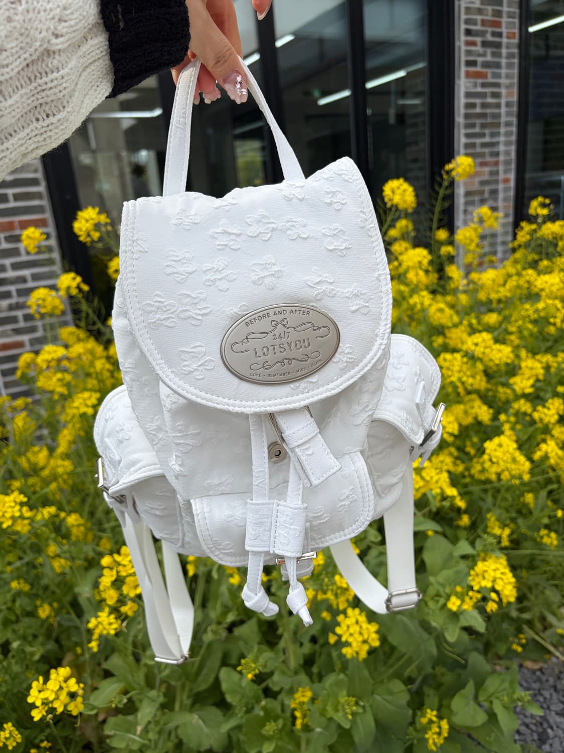 라츠유 백팩 화이트(제니백팩) 상품이미지6