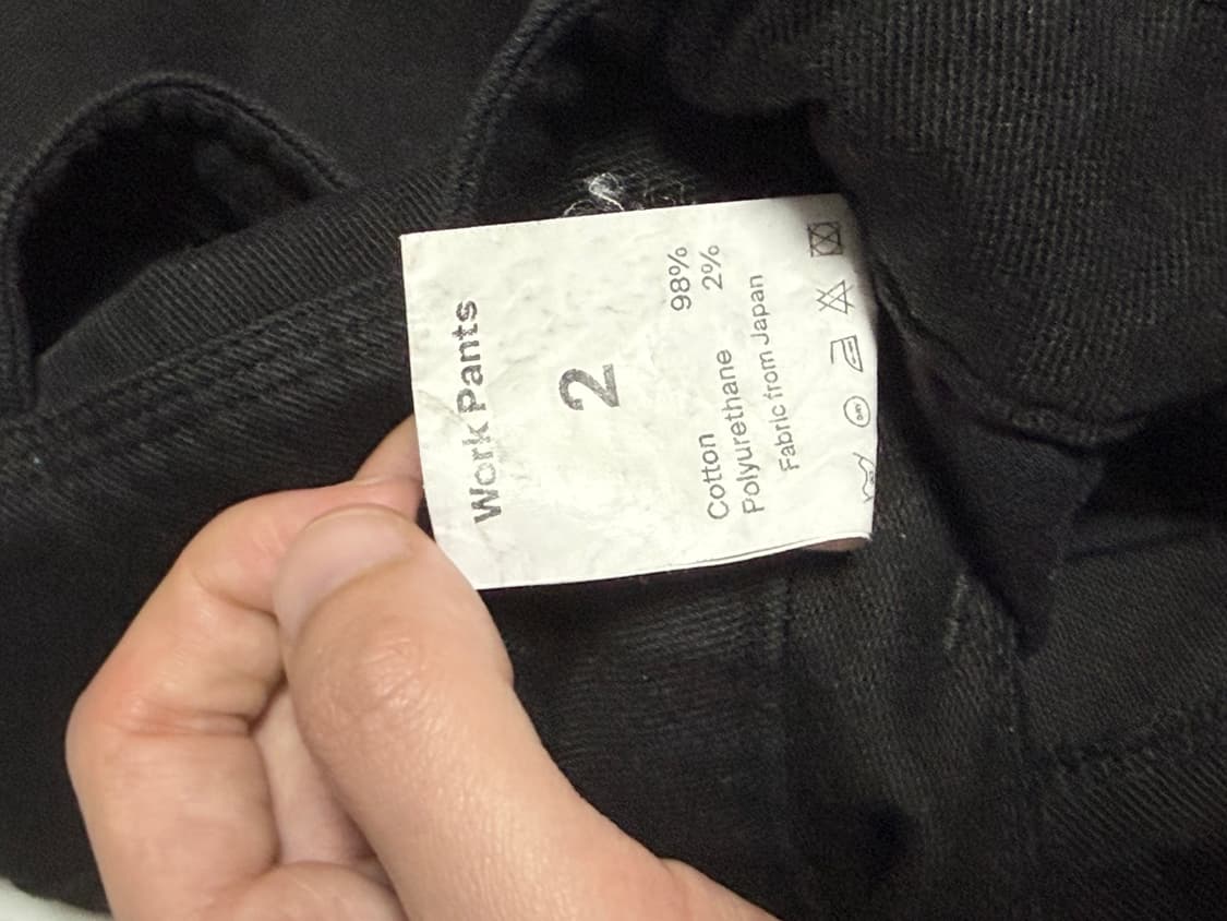 [2] HAM 블랙 몰스킨 워크 팬츠 상품이미지4
