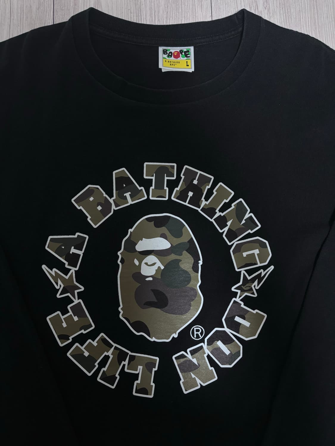 [정품] 베이프 빅션 카모 롱슬리브 L 상품이미지2