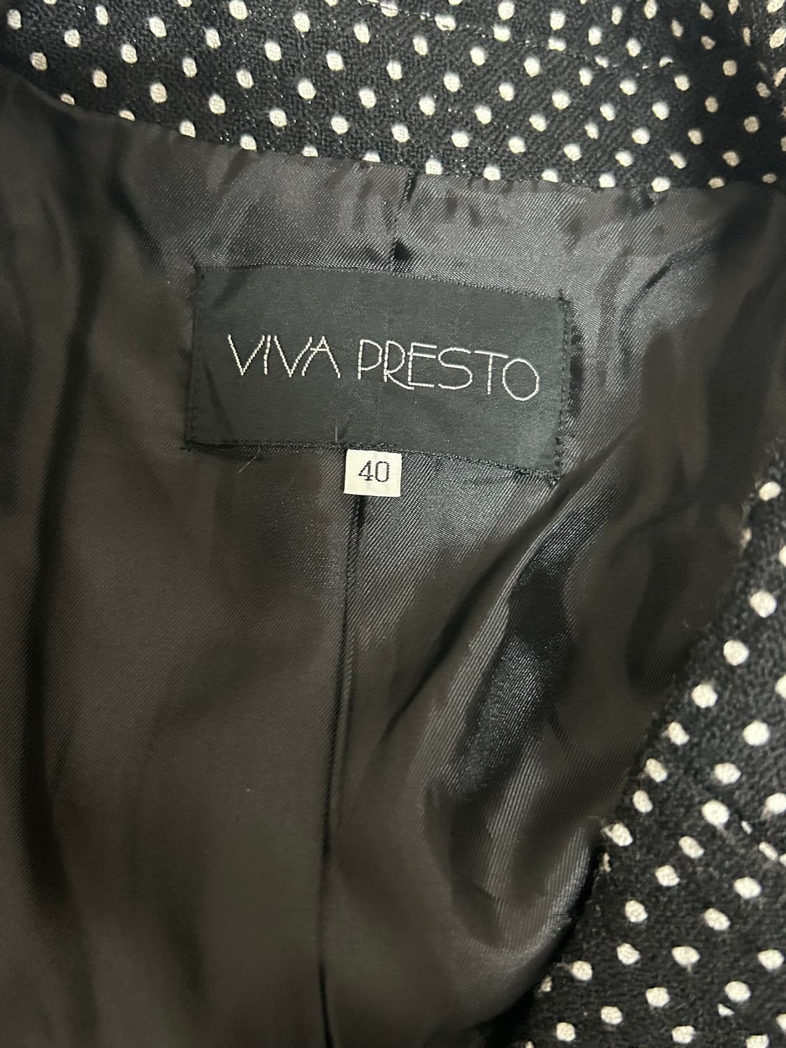 Viva presto 도트셔링카라 자켓 블레이져 키치 상품이미지4
