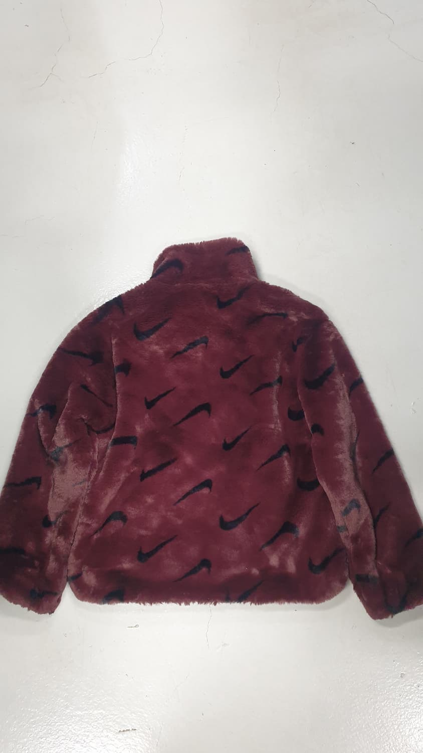 나이키 스우시 퍼 플리스 자켓 버건디 상품이미지3