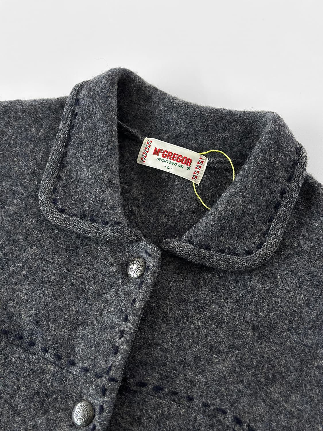 80~90s 빈티지 맥그리거 퓨어 뉴 울 자켓 상품이미지5