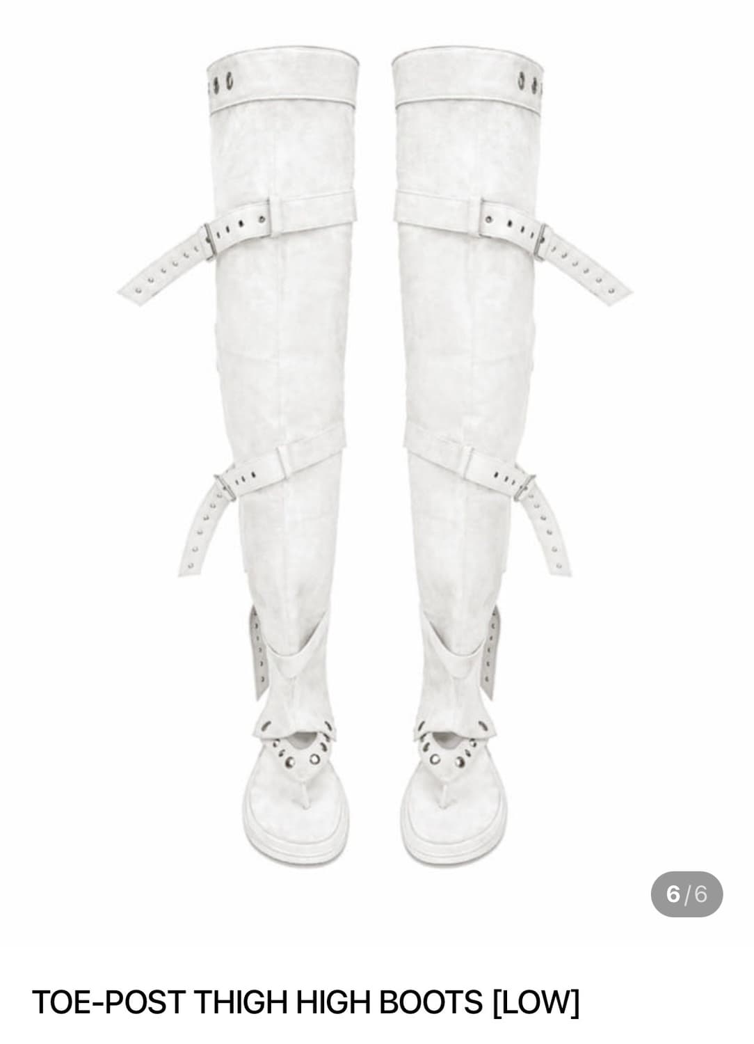 게이트리스 부츠 TOE-POST THIGH HIGH BOOTS [LOW] 상품이미지1